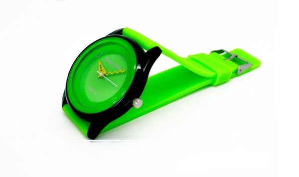 Часы силиконовые зеленые